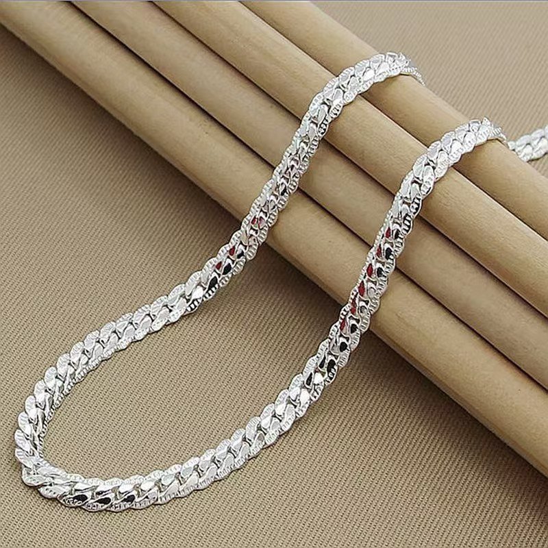 European And American Men's Gold-Plated 5mm Thick Necklace 925 Silver Chain Luxury Large Gold Chain Hip-Hop Cross-Border - Image 7