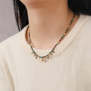 Vacation-style Colorful Stone Multi-gemstone Necklace