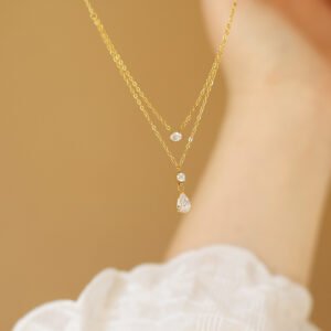 water drop pendant necklace