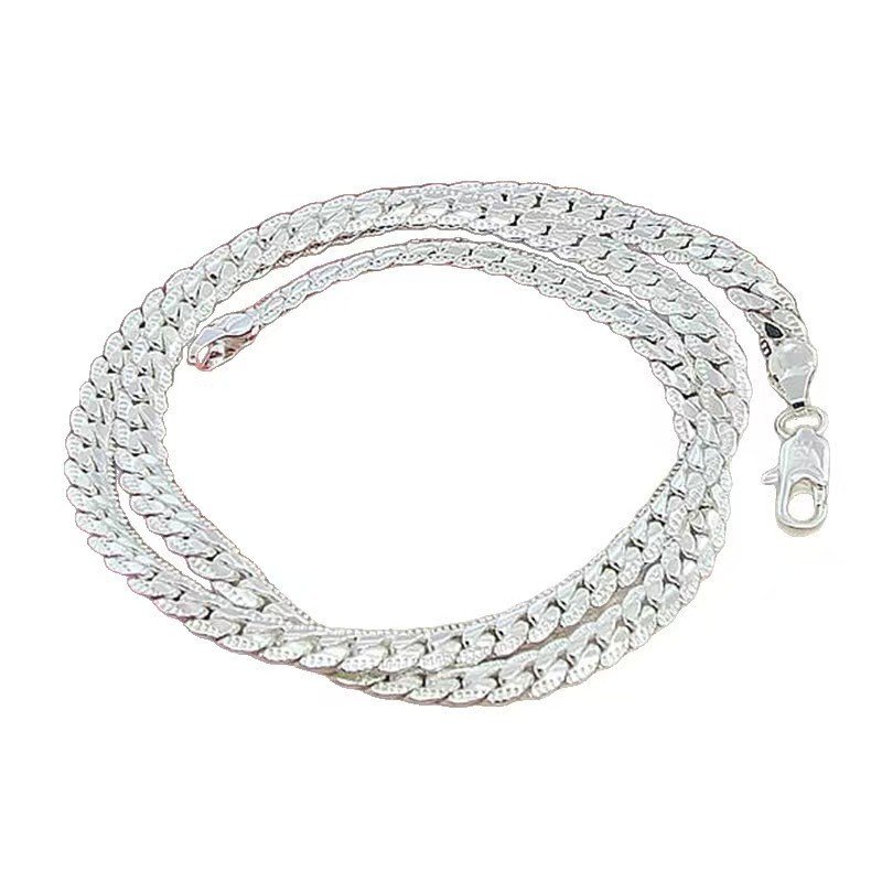 European And American Men's Gold-Plated 5mm Thick Necklace 925 Silver Chain Luxury Large Gold Chain Hip-Hop Cross-Border - Image 8